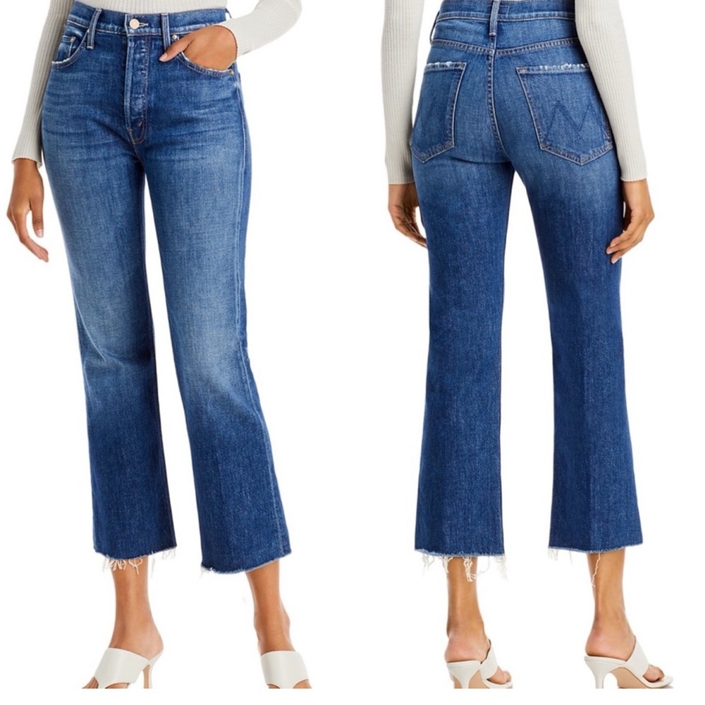 MOTHER The Tripper Ankle Fray Jeans in Nature Touch Base wash. Size 29